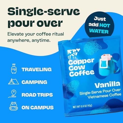 Vanilla, Vietnamese Pour Over, Dark Roast 24 Single Serve