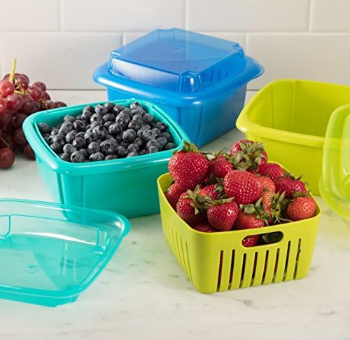 374GN Box berry keeper, 2 pints, Green