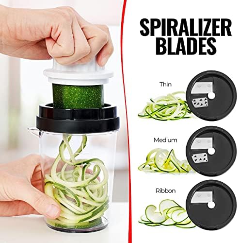 Vegetable Spiralizer & Slicer, Veggie Noodle Maker Kitchen Gadget