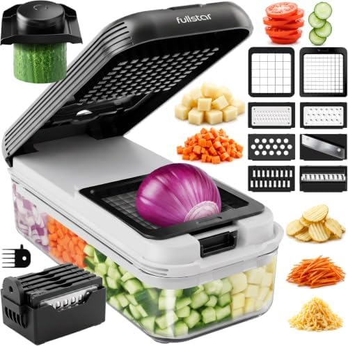 Essential Vegetable Chopper & Mandoline Slicer 8-in-1 Kitchen Tool
