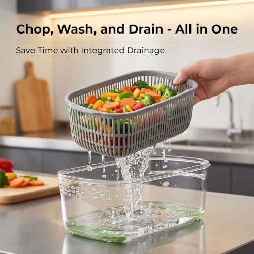 15 in 1 Vegetable Chopper with Container, Onion Chopper Mandoline Slicer - Image 4