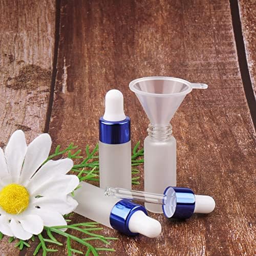 Kesell 50 Pack 5ml Frosted Glass Dropper Bottles for Essential Oils - Image 2
