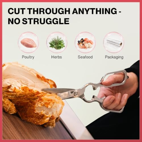 Kitchen Scissors for Food - Heavy Duty Kitchen Shears