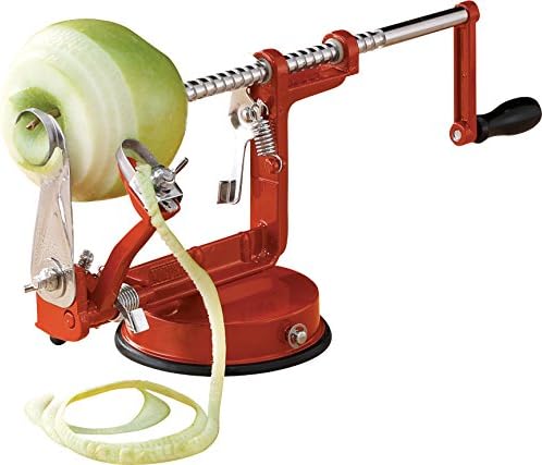Apple Peeler, Corer and Slicer with Vacuum Base