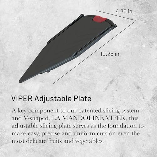 de Buyer VIPER Adjustable Plate - Replacement Slicing Plate - Ideal for Guided, Controlled Cuts - Designed for LA MANDOLINE VIPER - Made in France - Image 2