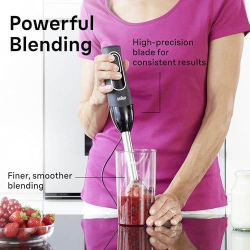 Braun MultiQuick 5 Hand Blender, w/Beaker and Whisk, 350W, Dual Speed - Image 5