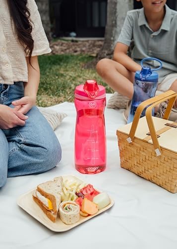 Pogo 64oz Plastic Water Bottle with Chug Lid and Carry Loop, Pink - Image 2