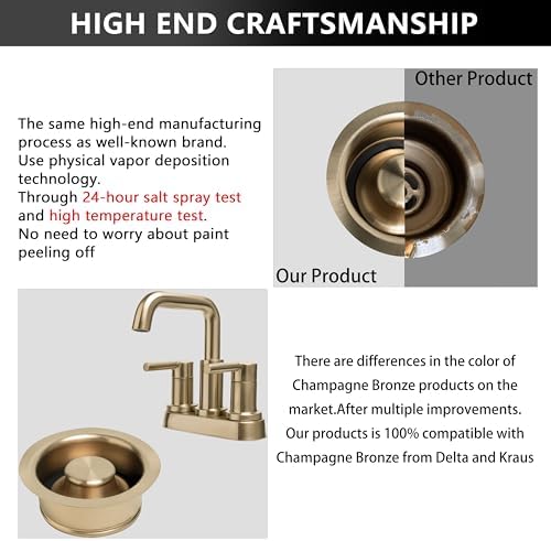 Champagne Bronze Sink Garbage Disposal Flange for Kitchen