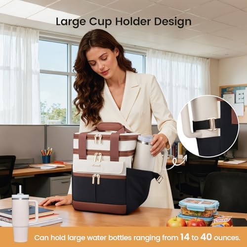 Insulated Lunch Box for Women,Large Adult Lunch Cooler Bag Men