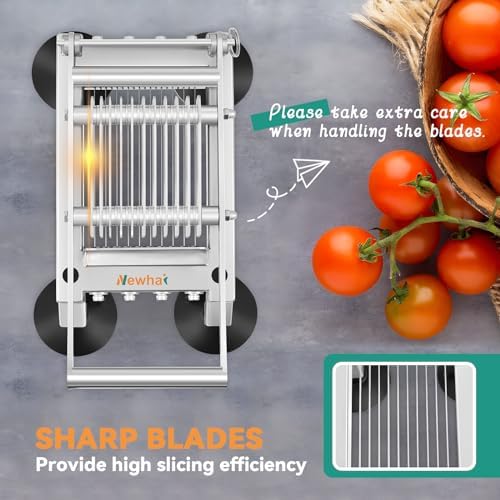 Newhai Commercial Tomato Slicer, 0.4"/10mm Stainless Steel - Image 6