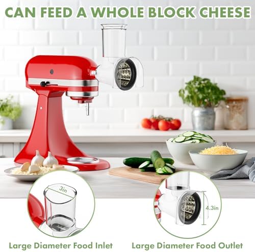 Cheese Grater Attachment for KitchenAid, Large Cheese Grater