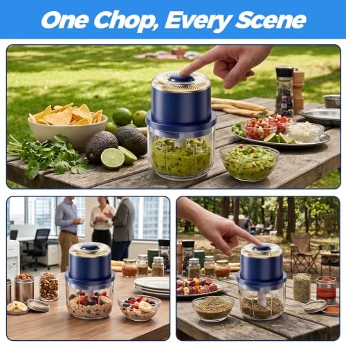 2026 New Mini Electric Garlic Chopper - 350ML Mini Portable Veggie Chopper - Image 7
