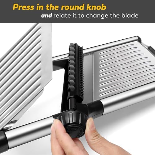 Mandoline Slicer for Kitchen, Stainless Steel adjustable Mandoline slicer - Image 7