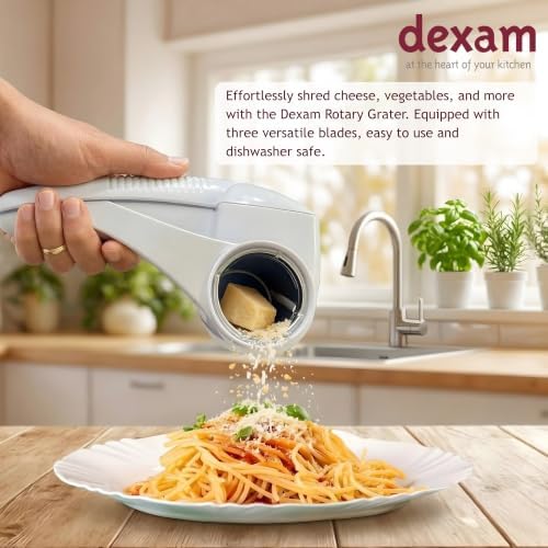 Rotary Cheese Grater Set, White