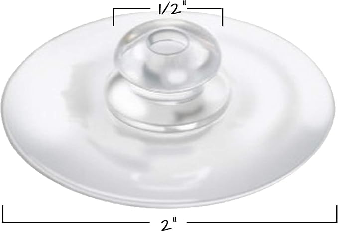 Nature Anywhere Replacement Suction Cups (4-Pack) - 2 Inch Diameter Heavy Duty Suction Cup for Window Bird Feeders, Awesome for Shower, Kitchen Sink Caddy