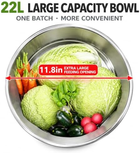 Electric Food Chopper, 6-Blade Vegetable Cutter, 1200W