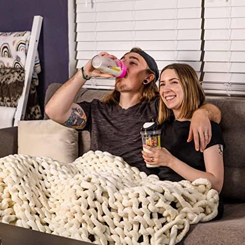 XL Portable Cereal Cup for Breakfast On the Go - Black