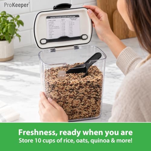 Grain Storage Container, 2.5-Quart, Airtight Lid