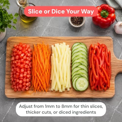 Fullstar Safer Mandoline Slicer for Kitchen Adjustable Veggie & Food Slicer - Image 5