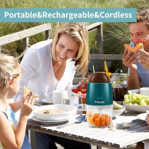 Mini Food Processor, Cordless Small Food Chopper & Blender, Dishwasher Safe - Image 6
