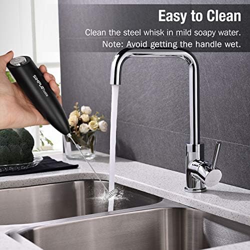 SIMPLETASTE Milk Frother Handheld Electric Foam Maker Battery Operated - Image 5