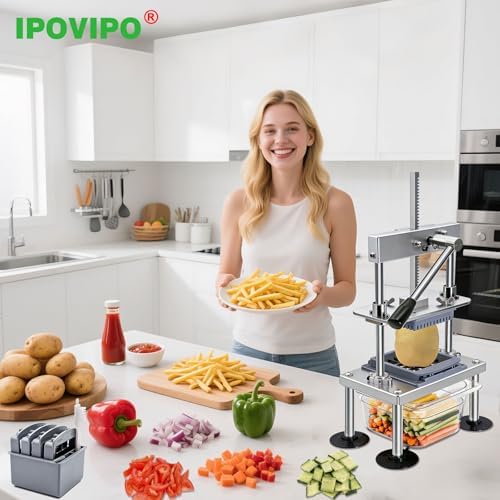 French Fry Cutter for Potatoes Vegetable Onion Food Tomato Chopper - Image 2