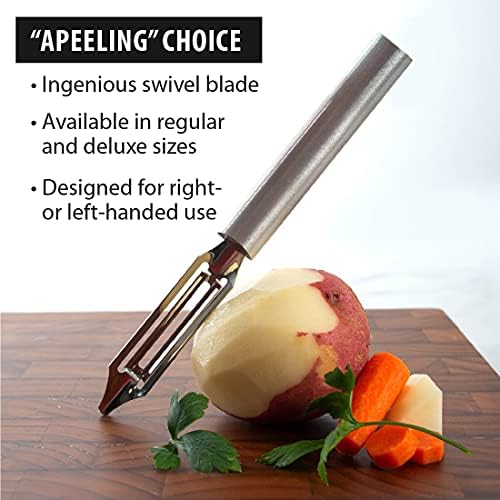 Cutlery Deluxe Vegetable Peeler (R141), Silver
