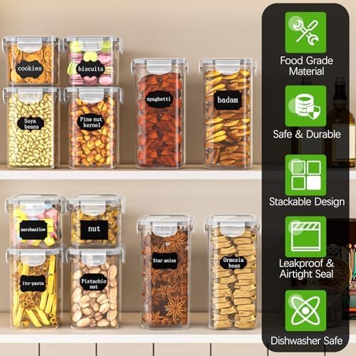 24-Pack Food Storage Containers Airtight