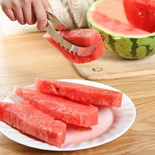 Pineapple Corer, Stainless Steel Fruit Slicer Set -Pineapple Corer and Slicer, Watermelon Slicer Cutter,Melon Baller Scoop 5 pack fruit fork - Creative Kitchen Slicing Kit