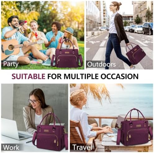 Insulated Lunch Bag Women, Large Tote Lunch Box for Work, 18L