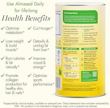 Protein Powder for Weight Loss Kit for Men & Women, Natural Meal Replacement Shake for Weight Loss, Supplement, 24 Grams of Protein Per Serving (Original Flavor, 2 Cans @ 17.6 oz ea + Shaker Bottle + Scoop)