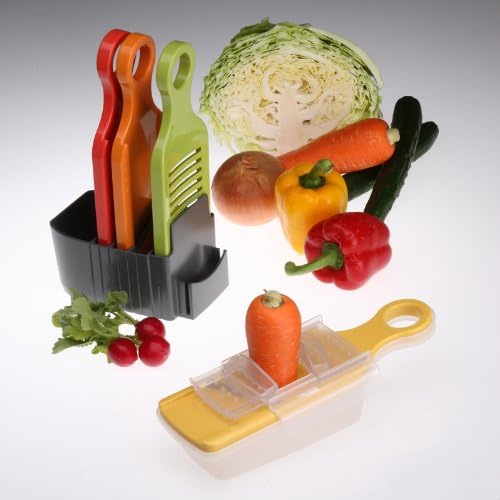 Aikogyo 21041 Q Series Vegetable Cooker, Shredder, Made in Japan, Red - Image 2