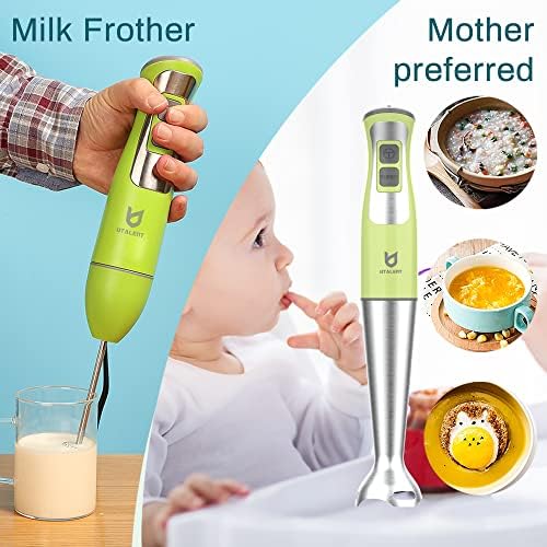 UTALENT Immersion Hand Blender with chopper - Puree Baby Food, Sauce & Soup - Image 5