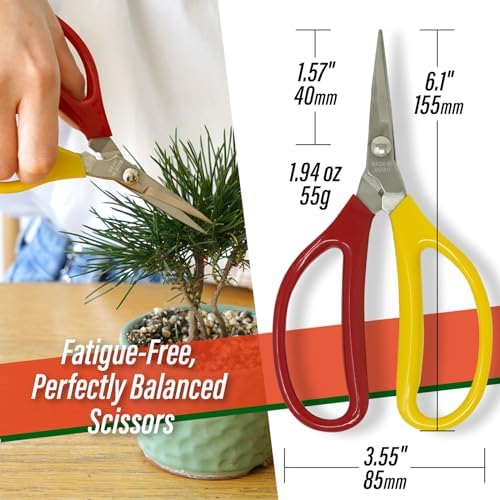 Trimming Scissors 6" - Japanese Garden Plant Herb Buds Flower Shears