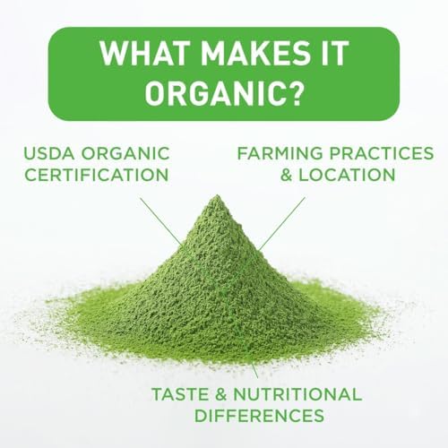Aiya Certified USDA Japanese Organic Ceremonial Grade Matcha Green Tea Powder, 100g Bag (3.53 oz.)