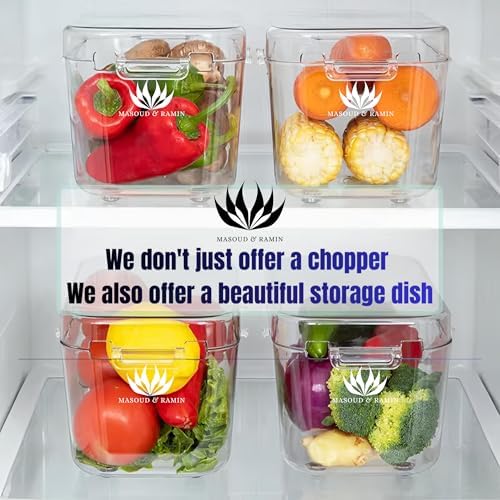 Vegetable chopper & Fruit Chopper, Mandolin Food Slicer, Veggie Shredder with Container, Essential Kitchen Gadgets (22 in 1)