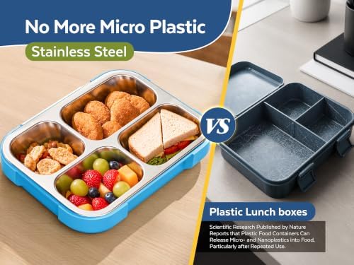 Kids lunch box stainless steel, bento box stainless steel, lunch bento box