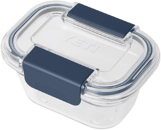 YETI Plastic Food Storage Container, BPA Free, Locking & Airtight Lid, Microwave, Freezer, and Dishwasher Safe, Leak-Proof, Cooler and Thin Ice Compatible