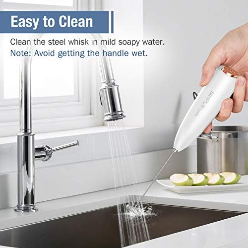 SIMPLETASTE Milk Frother Handheld Electric Foam Maker Battery Operated - Image 5