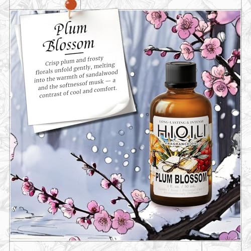 HIQILI Plum Blossom Fragrance Oil for Candle, Soap & Diffuser - Image 2