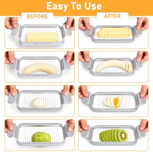 Large Butter Cutter, Heavy-Duty Banana Slicer with Stainless Steel Wires - Image 2