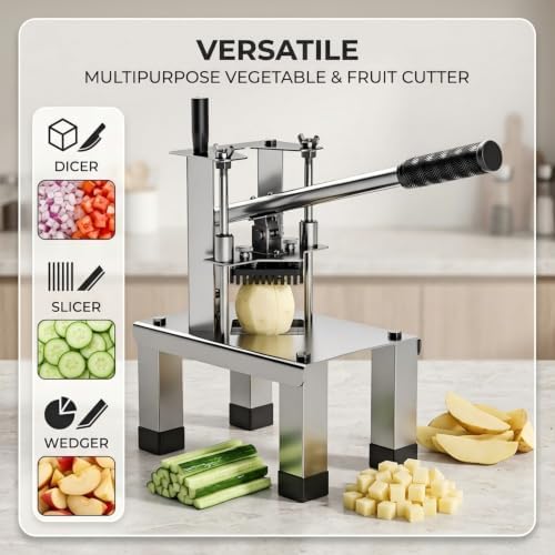 Commercial Vegetable Chopper & French Fry Cutter, Potato Dicer - Image 6