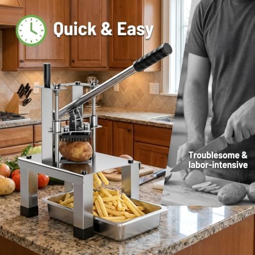 Commercial Vegetable Chopper & French Fry Cutter, Potato Dicer - Image 2