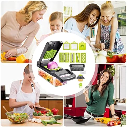 Vegetable Slicer | Kitchen Multifunctional Mandoline Vegetable Slicer,Mandolin Slicer, Vegetable Chopper And Slicer, Dicing Machine, Adjustable Vegetable Cutter with Container Pld-us - Image 3