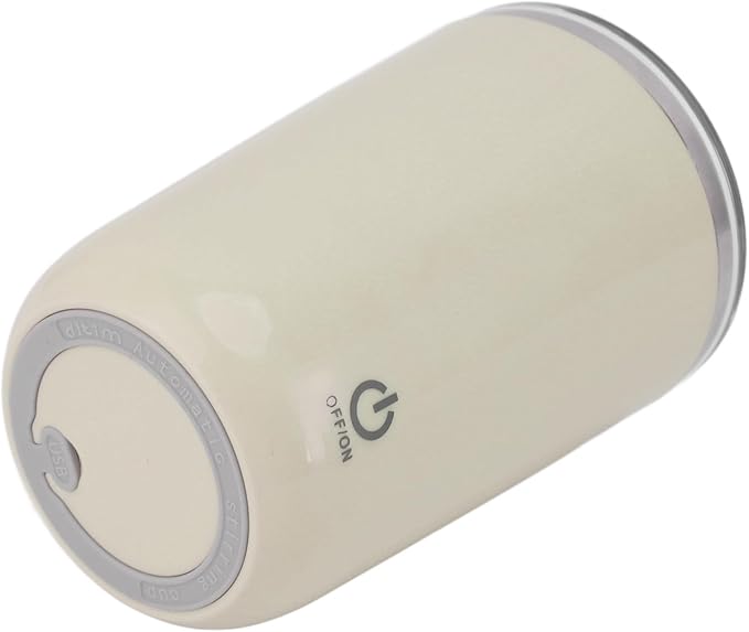 Shaker Bottle 11.8oz Electric Mixer Cup Stainless Steel Self Stirring Blender USB Rechargeable Coffee Mug for Sports, Workouts, Office(Light Yellow)