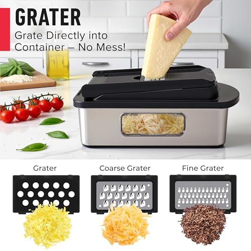 MUELLER HOME Pro-Series 10-in-1 Stainless Steel Multi Vegetable Chopper - Image 5