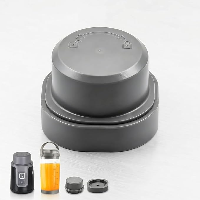 Accessories for Ninja Blast, 2-in-1 Portable Lid & Blade Cover Set Leakproof Dishwasher Safe Replacement Lids, Compatible for Ninja Blast Personal Blender BC100, BC151, CL155 Series (gray)