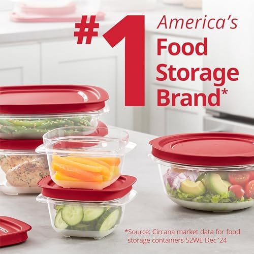 EasyStore Containers, 44-Piece Set, Food Storage Containers with Lids