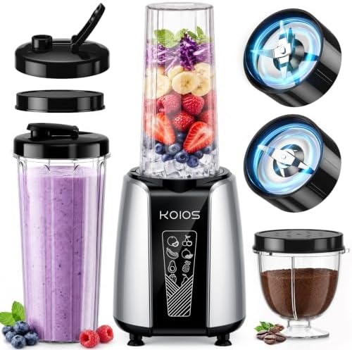 KOIOS Smoothie Blender, 1000W Blenders Smoothies and Shakes, Frozen Drinks by KOIOS