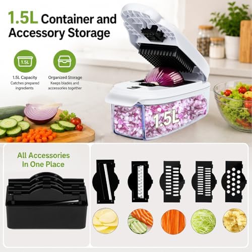 13-in-1 Vegetable Chopper, Box Chopper for Vegetables - Image 4